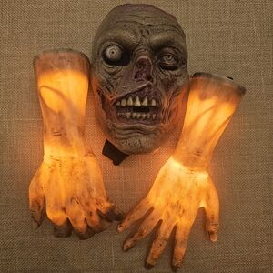 Halloween Gory Gravebreaker Fade In And Out Hands And Zombie Mask